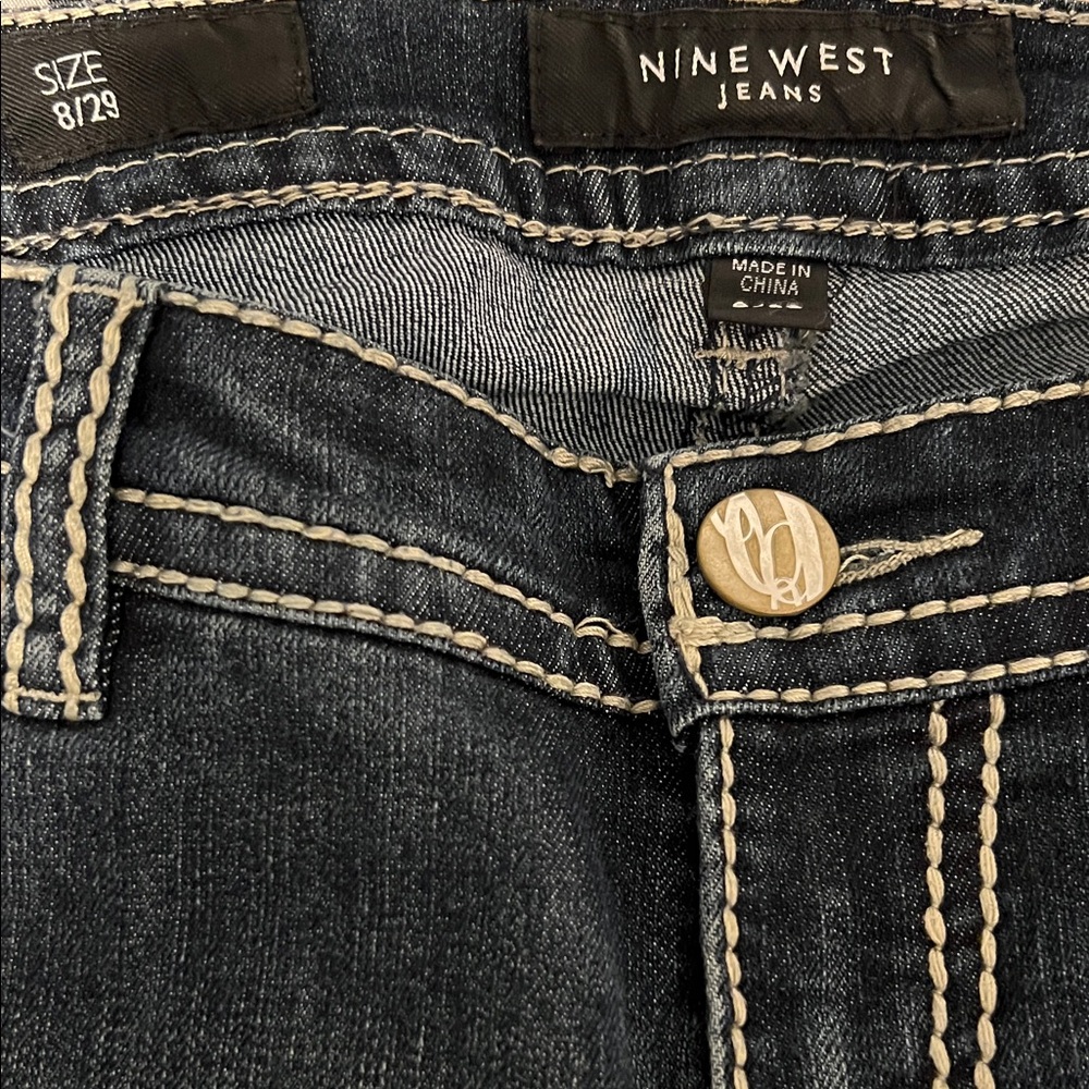 Nine West Dark Blue Boot Cut Jeans - Picture 2 of 3